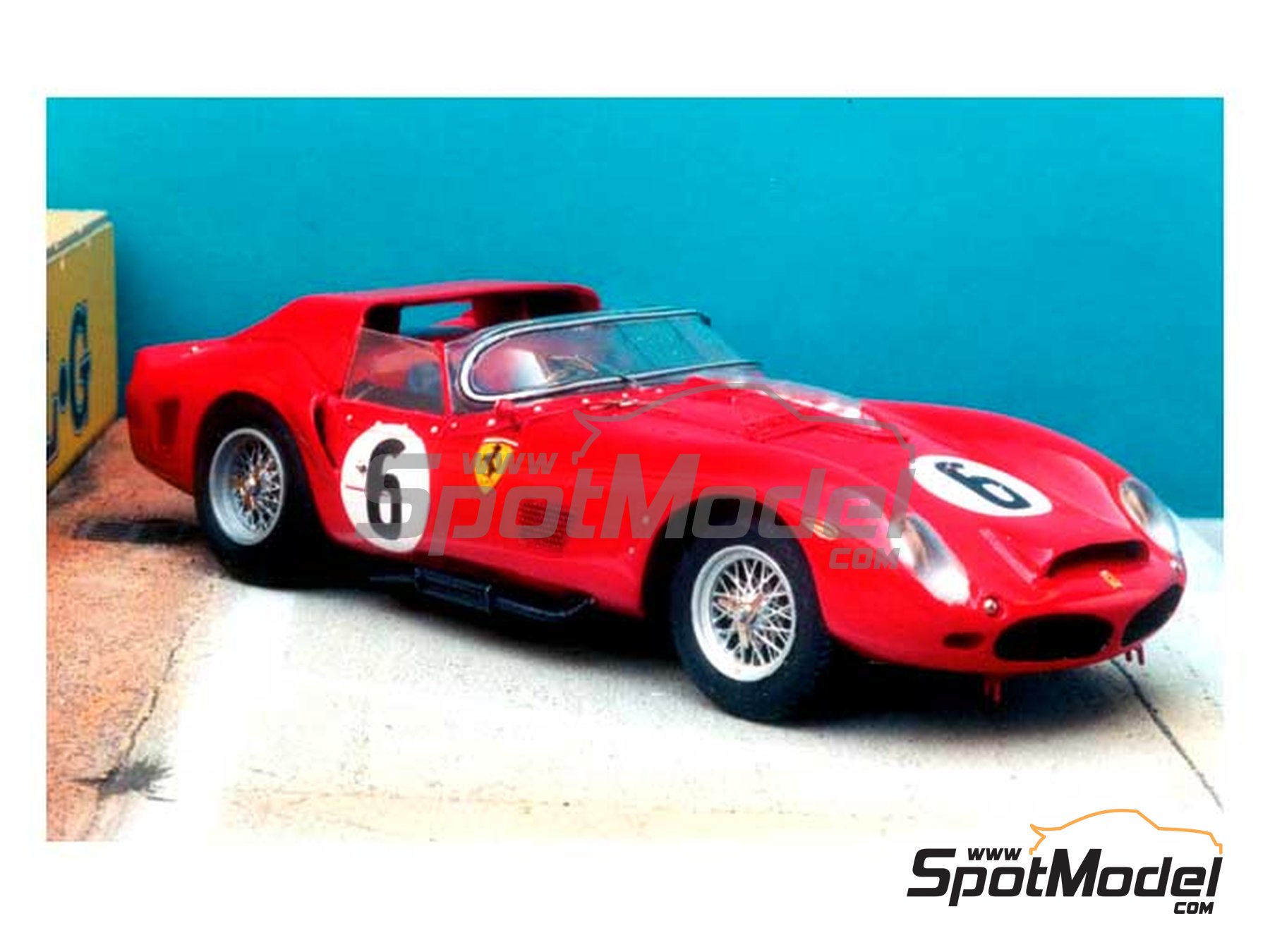 Ferrari 330 TRI62 Ferrari SEFAC Team - 24 Hours Le Mans 1962. Car scale  model kit in 1/43 scale manufactured by Renaissance Models (ref. 43-25,  also 4